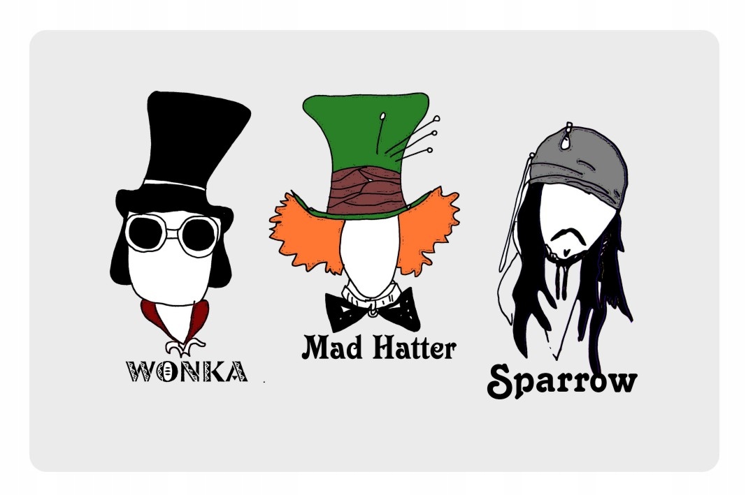 

Magnes na lodówkę Johnny Depp WOnka Sparrow