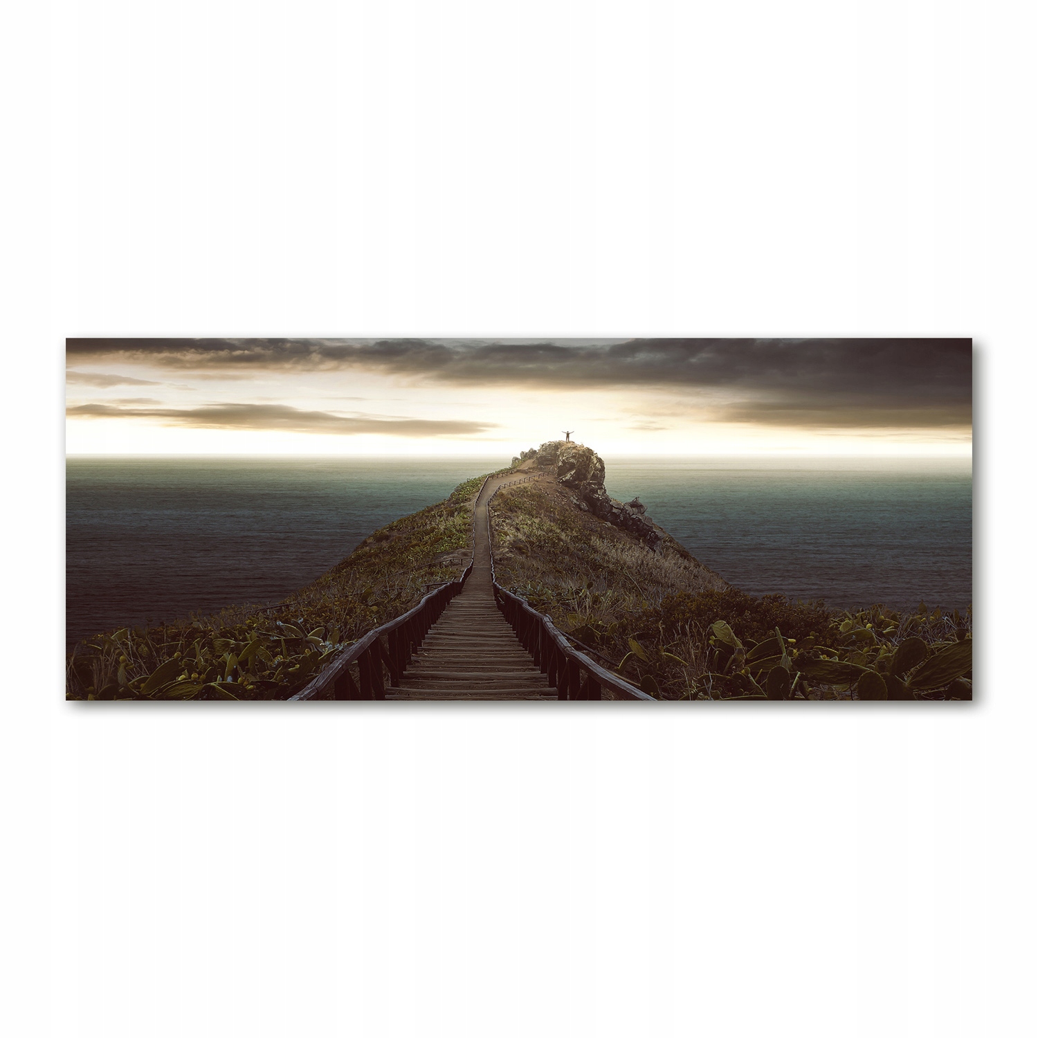 

Foto obraz szkło akryl Ścieżka na skale 125x50 cm