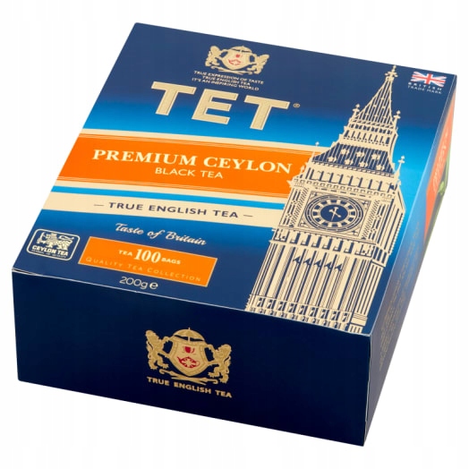 Levně Tet Premium Ceylon Černý čaj 100 sáčků s přívěskem
