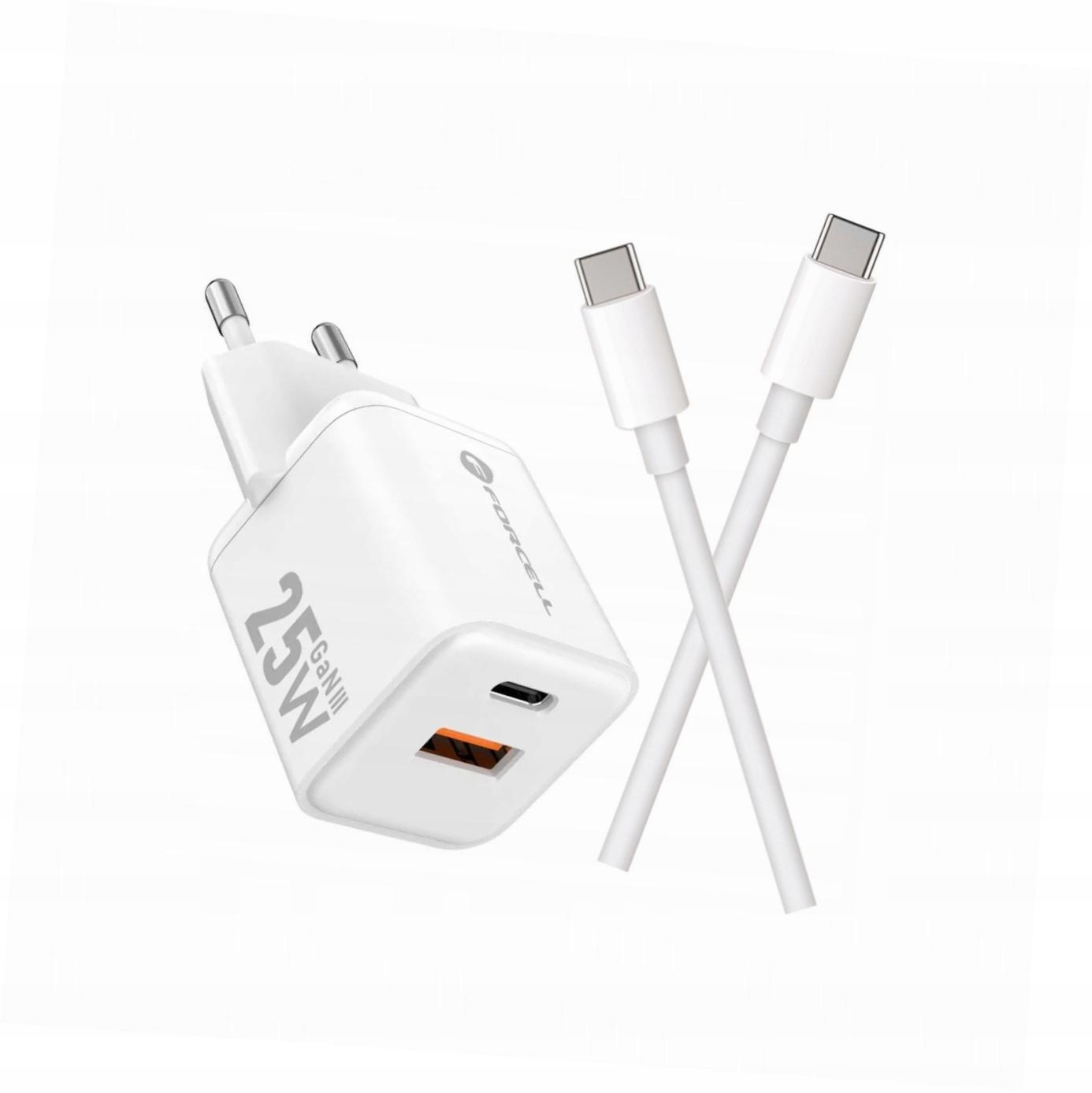 Szybka ładowarka Gan 25W 2 porty z kablem Usb-c do Motorola Moto G60