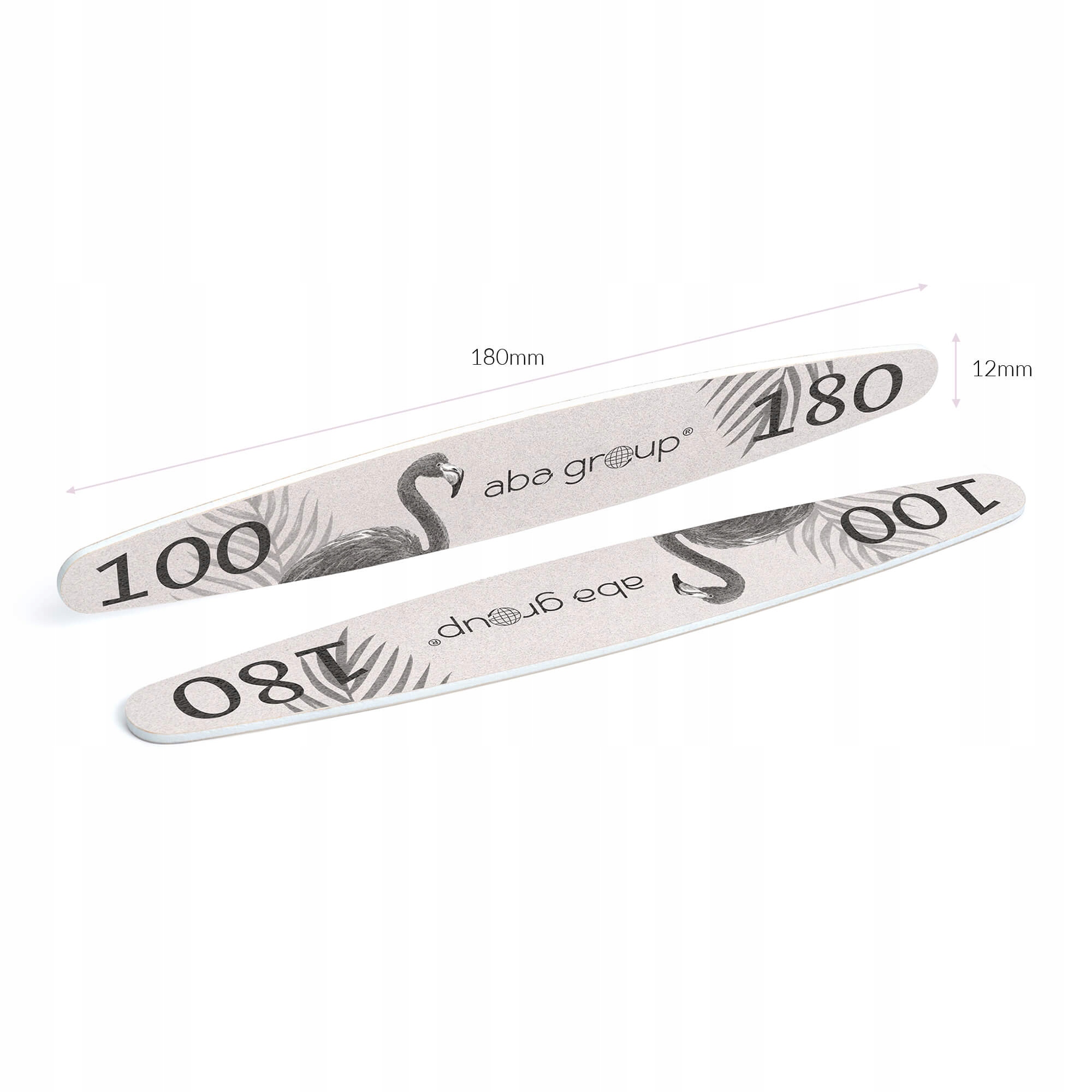 Pilnik do Paznokci Elipsa 100/180 Slim Folia Aba Gradacja (ziarnistość) 100/180