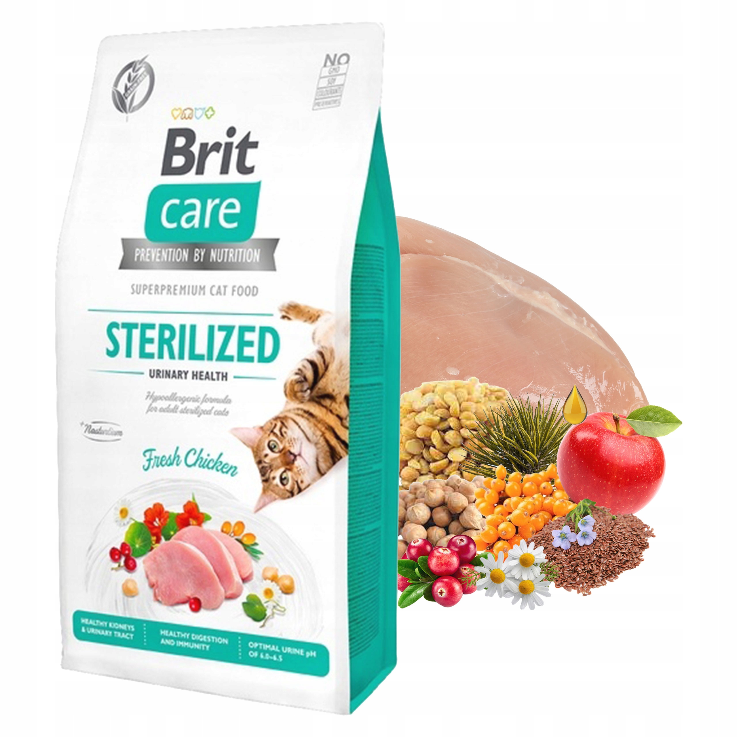Brit Care Sterilized Urinary karma sucha dla kota Kurczak 7kg