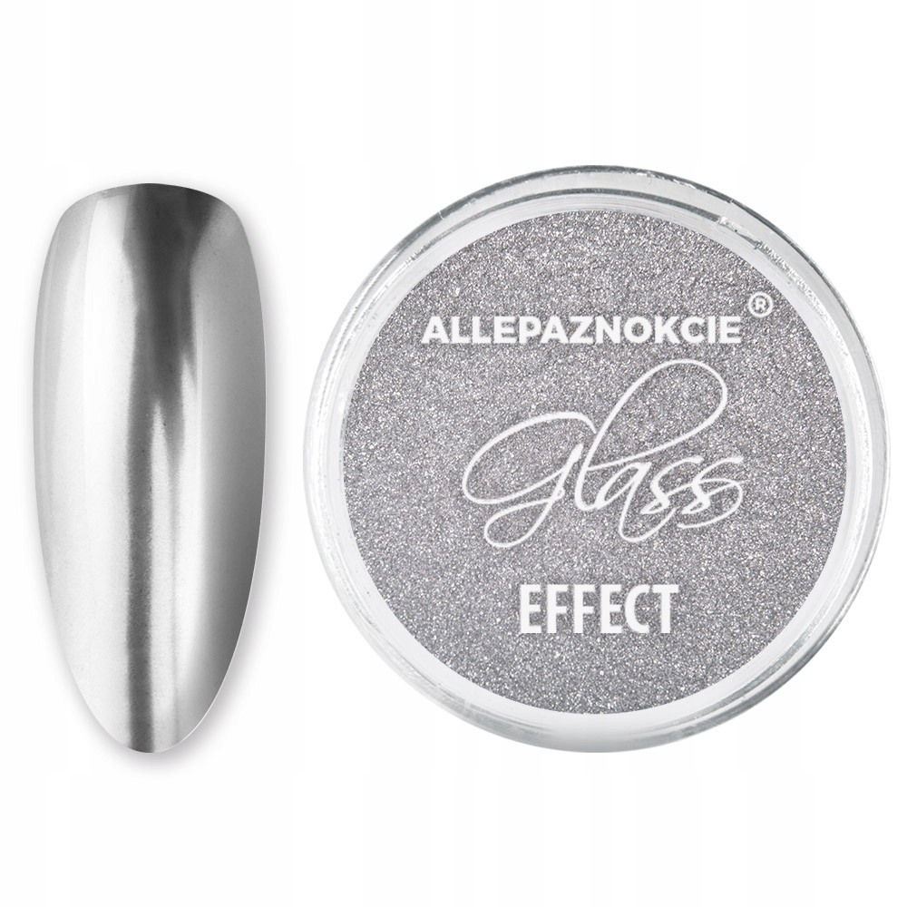 

Pyłek Lustrzany Efekt Glass Effect Silver Nr 2