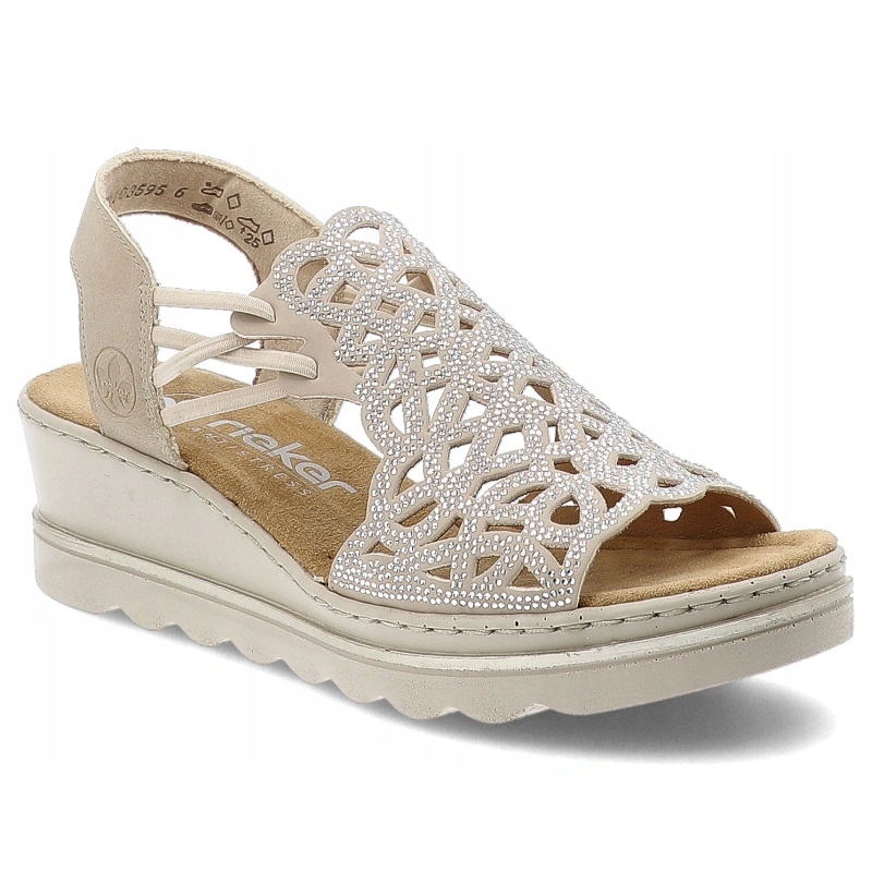 Sandály Rieker 67465-62 Beige