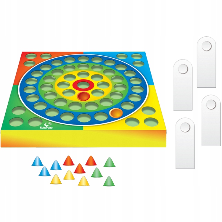 GRA PLANSZOWA SKACZĄCE CZAPECZKI gra dla całęj rodziny EAN (GTIN) 5901738560017