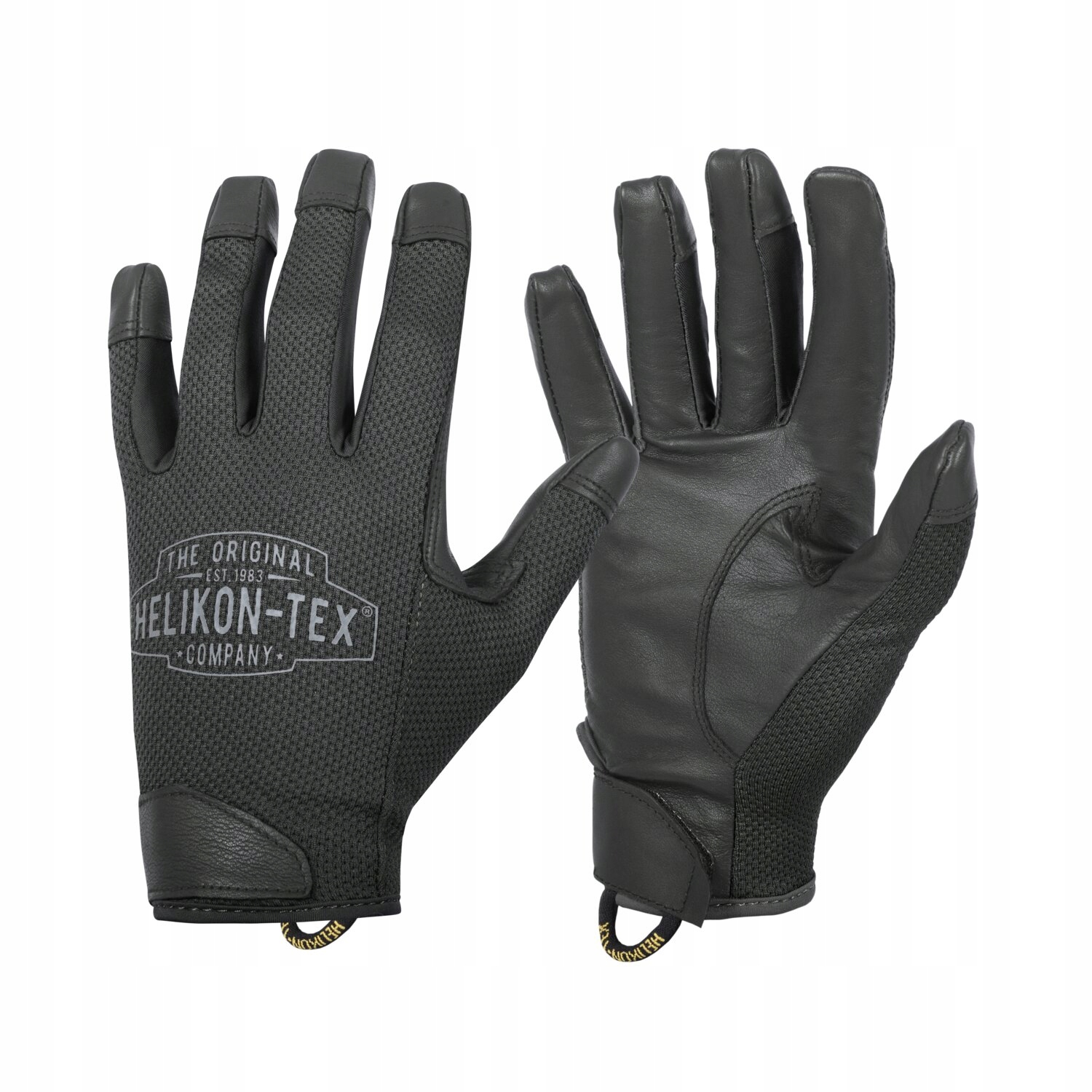 Kožené rukavice na střelnici Helikon Rangeman Gloves Black vel XXL
