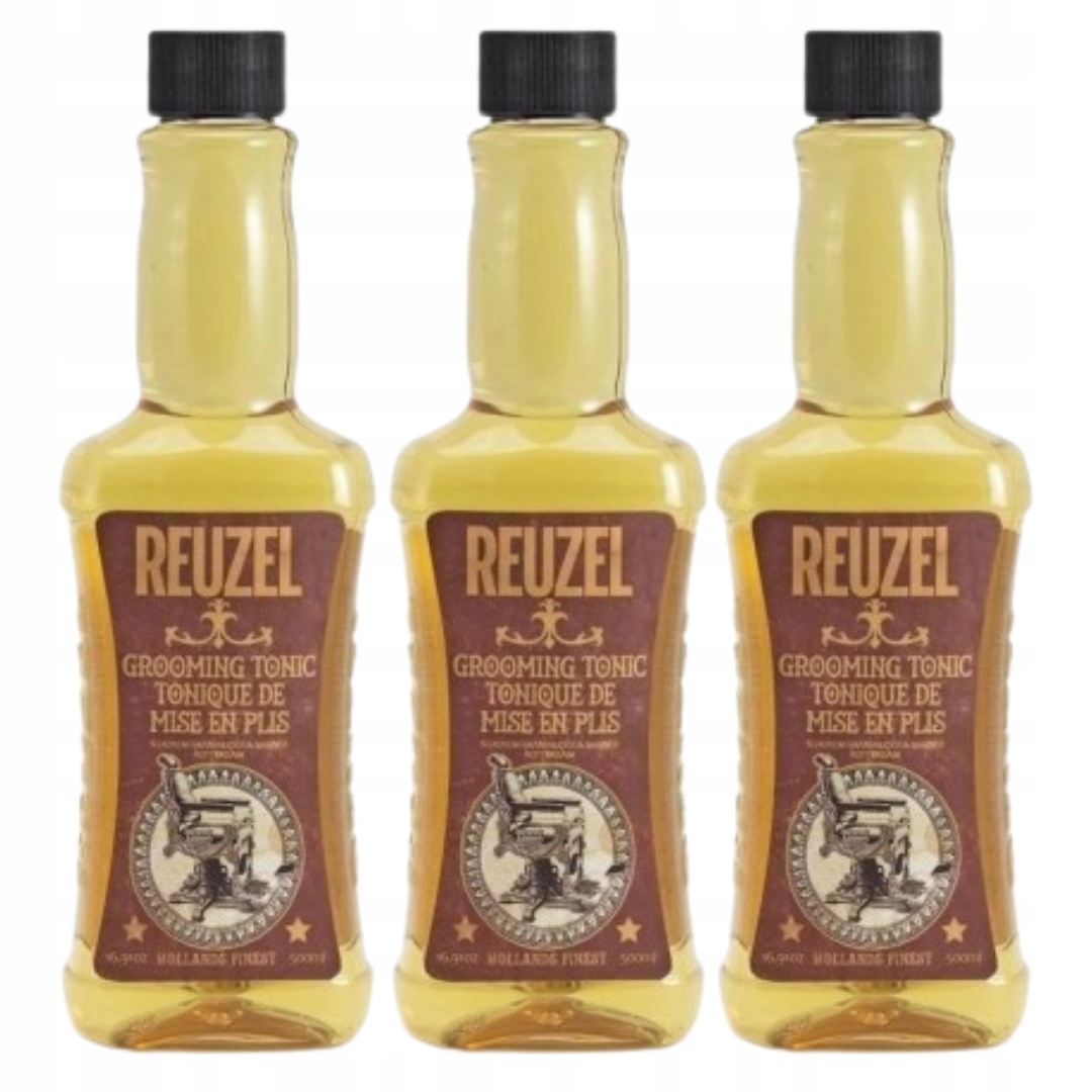 Zestaw Reuzel Tonik do włosów Grooming Tonic, do modelowania 500ml x 3szt