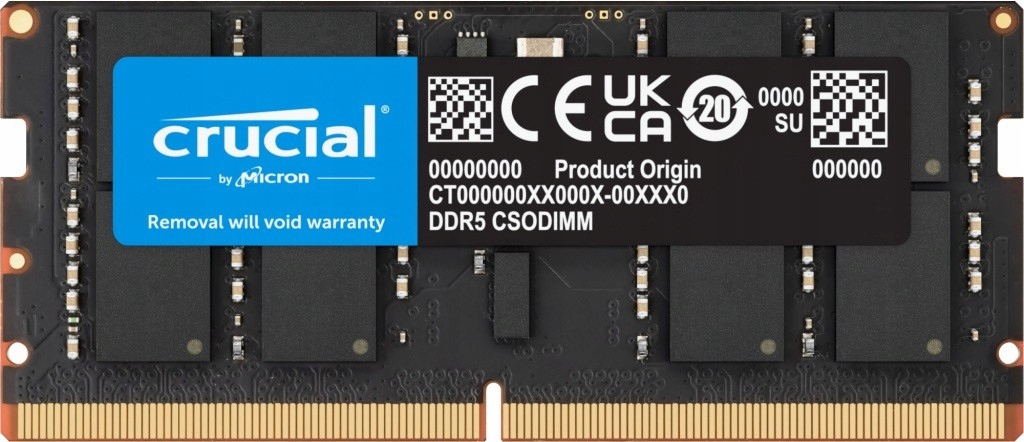 Crucial Paměť pro notebook DDR5 Csodimm 24GB (1*24GB)/6400 CL52