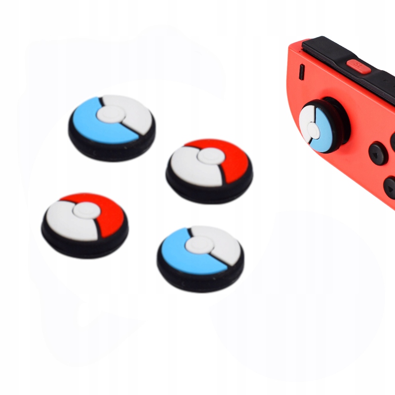 You2K 4 x nakładka silikonowa na gałki każdej Switch wzór Pokeball