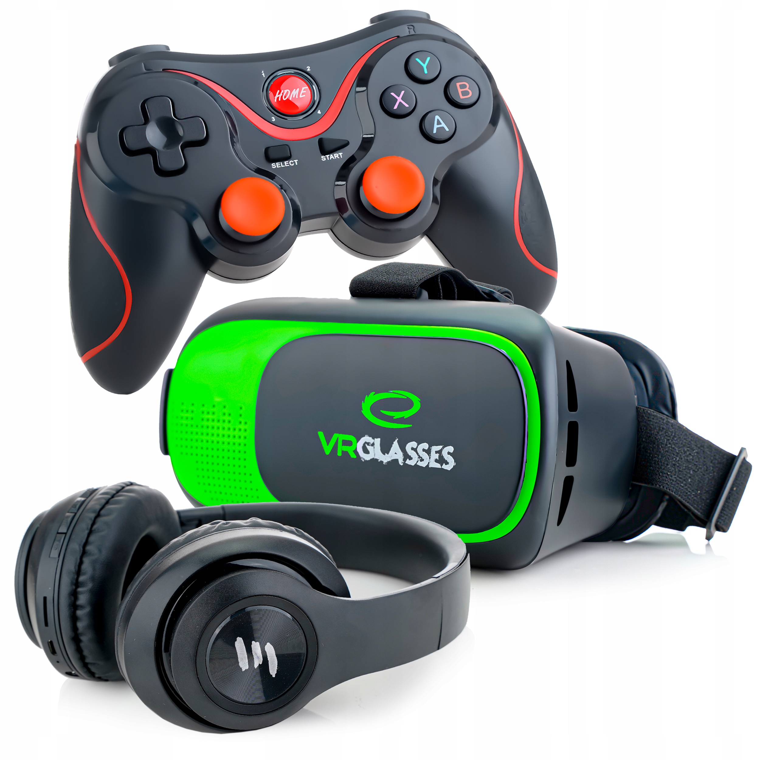WIRTUALNA RZECZYWISTOŚĆ OKULARY GAMEPAD SŁUCHAWKI