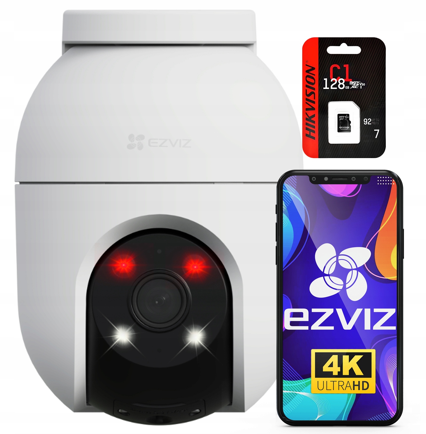 WiFi otočná kamera Ezviz C8c 8Mpx 360° Náhľad 24/7 karta MicroSD 128 Gb