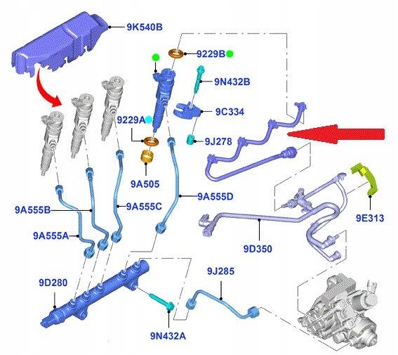 PRZEWOD PRZELEWOWY CR FORD,VOLVO Producent części GT-Bergmann