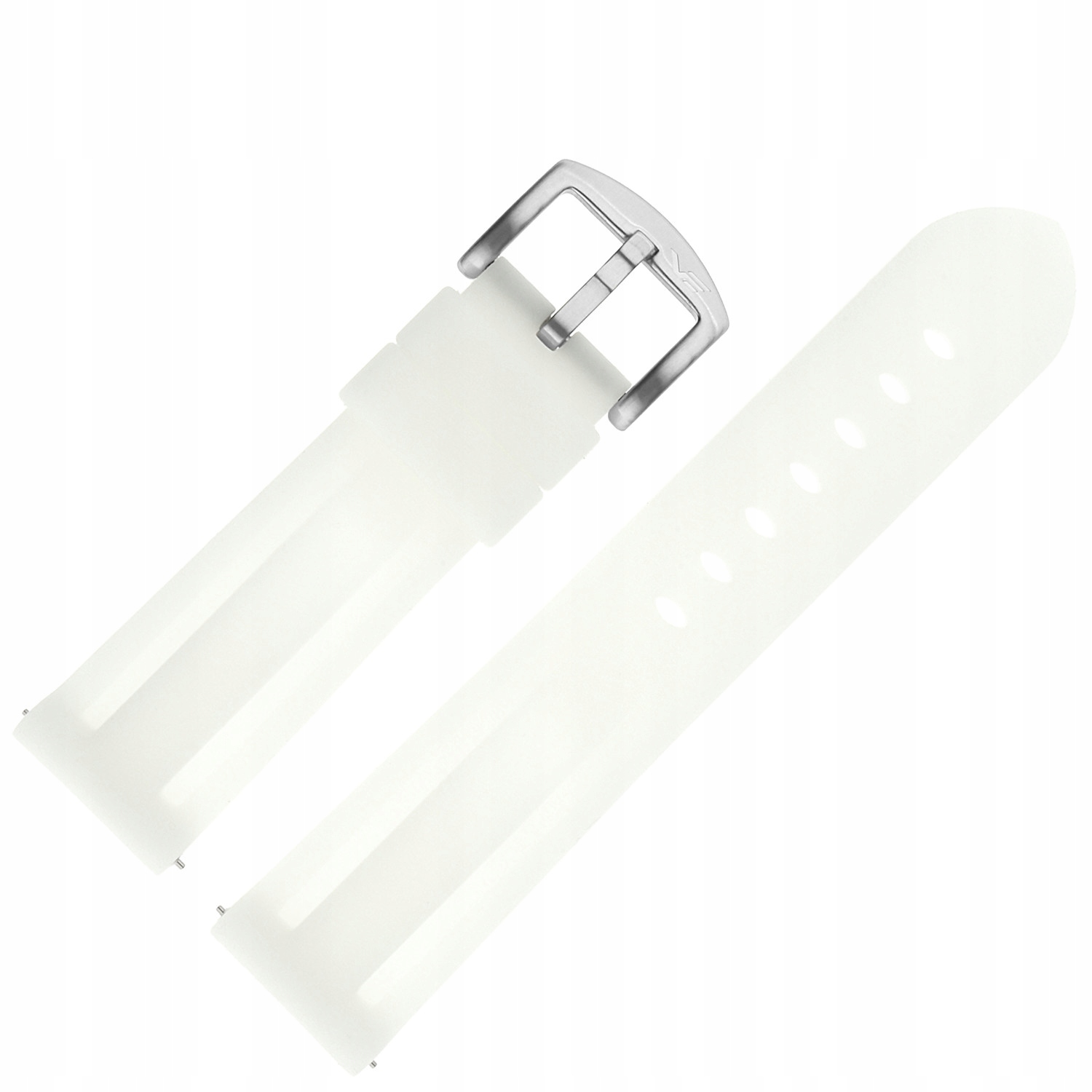 Pásek Expedition Silikon (A729) bílý, svítící, ocelový.