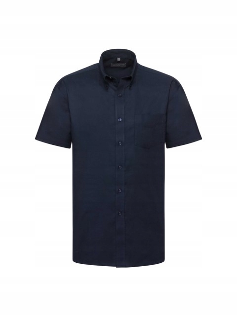 Pánská košile s krátkým rukávem Oxford Russell Bright Navy 5XL