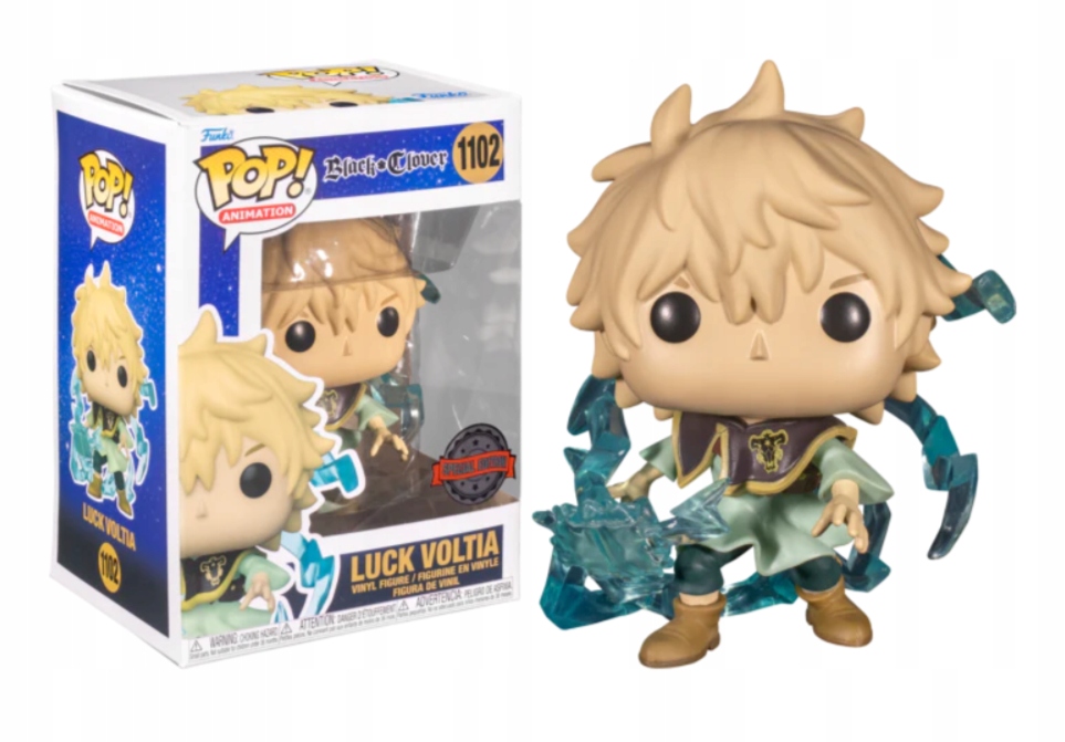 Funko Pop! Black Clover Luck Voltia 1102 Exkluzivní