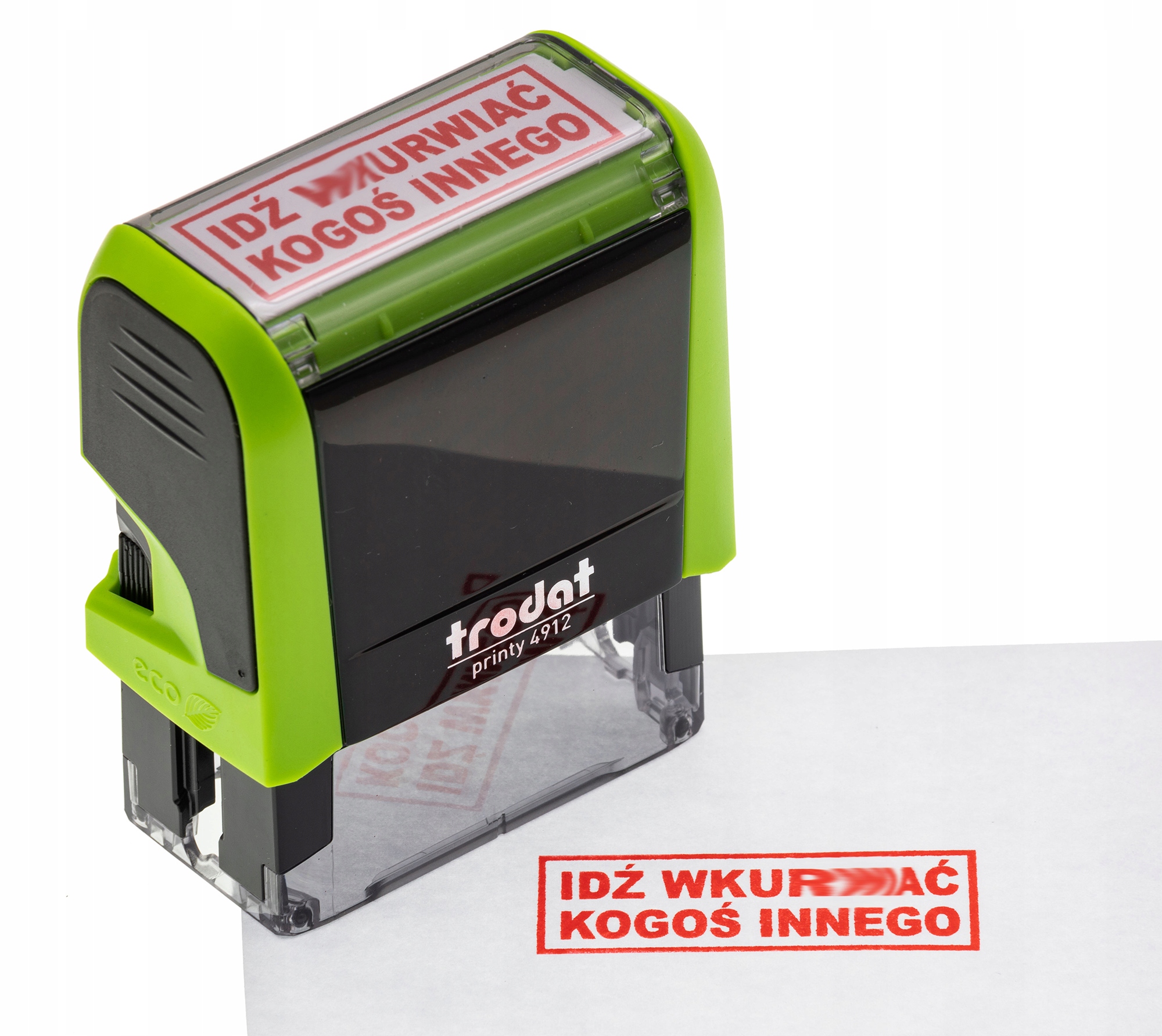 

Pieczątka "idź Wkur### Kogoś Inn..
