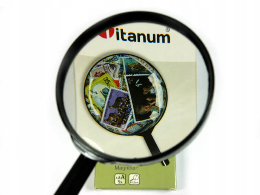 Lupa szkolna szkło powiększające 5x średnica 7,5cm Bohater / Bajka brak