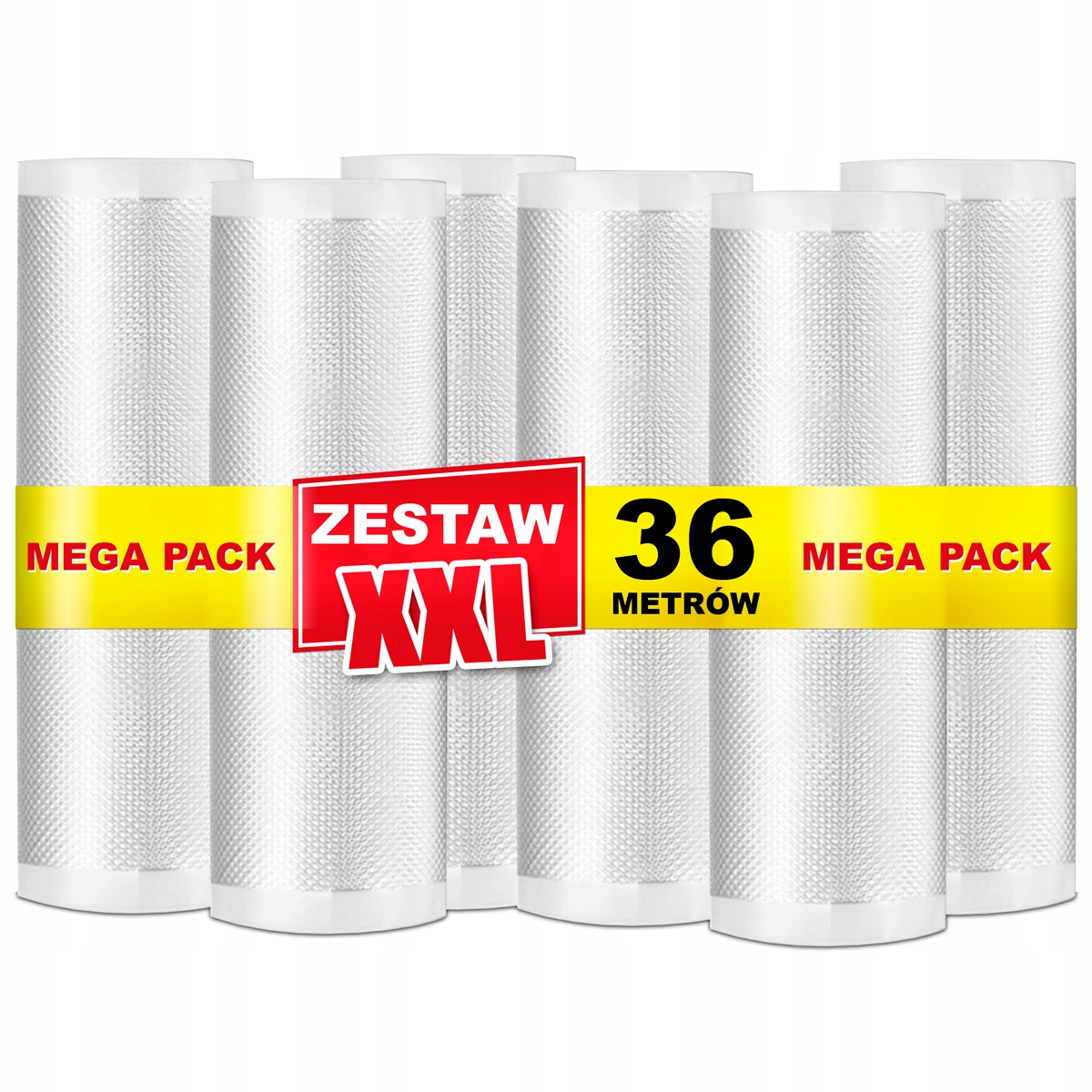 6x Folia do zgrzewarki próżniowej Moletowana próżniowa do pakowania 28cm