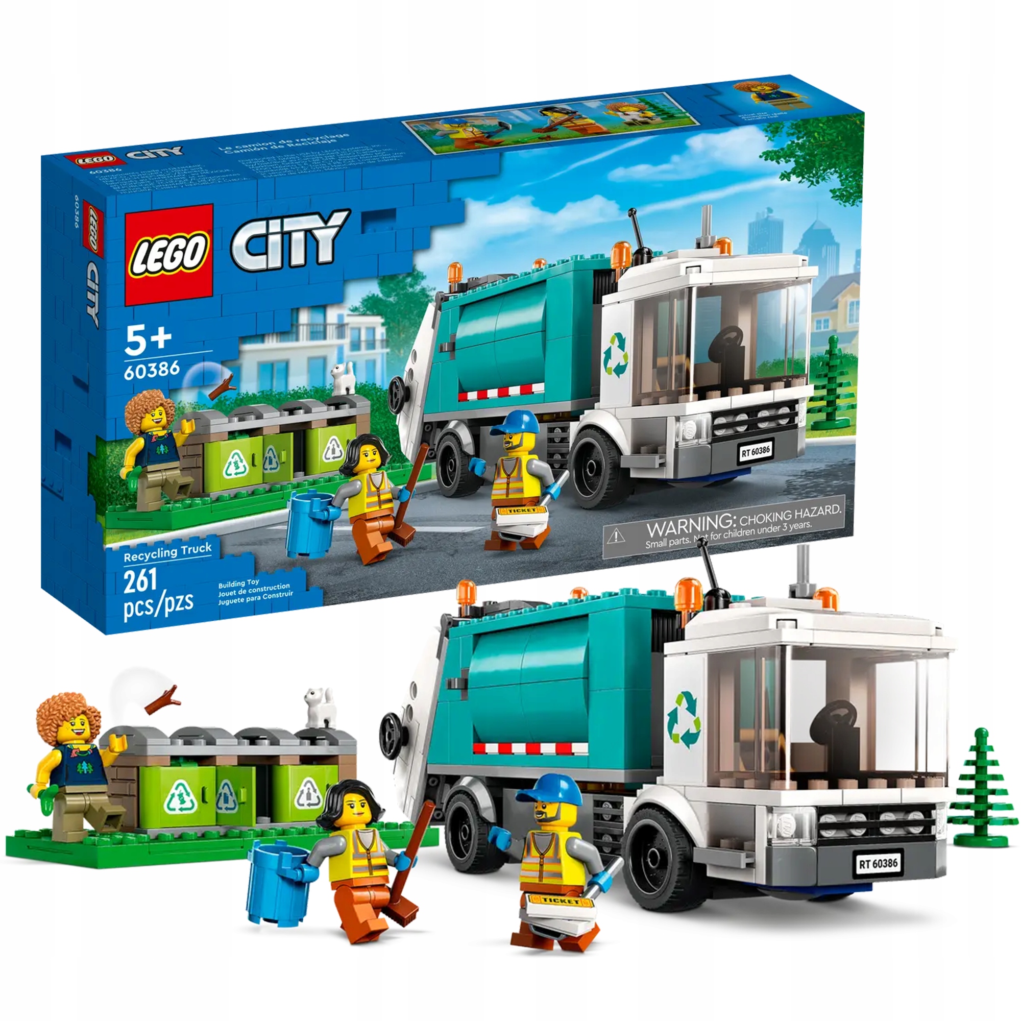 Lego City Recyklační náklaďák Sada kostek Lego 60386