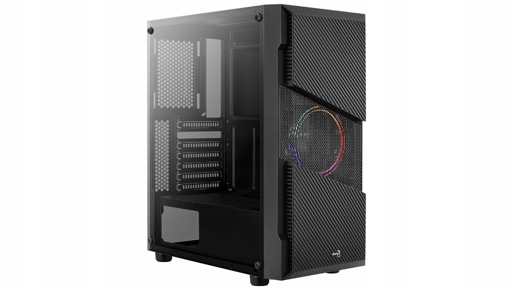 Aerocool skříň Menace Saturn Frgb ML G, Mid tower, 2x Usb 3.0, 2x…