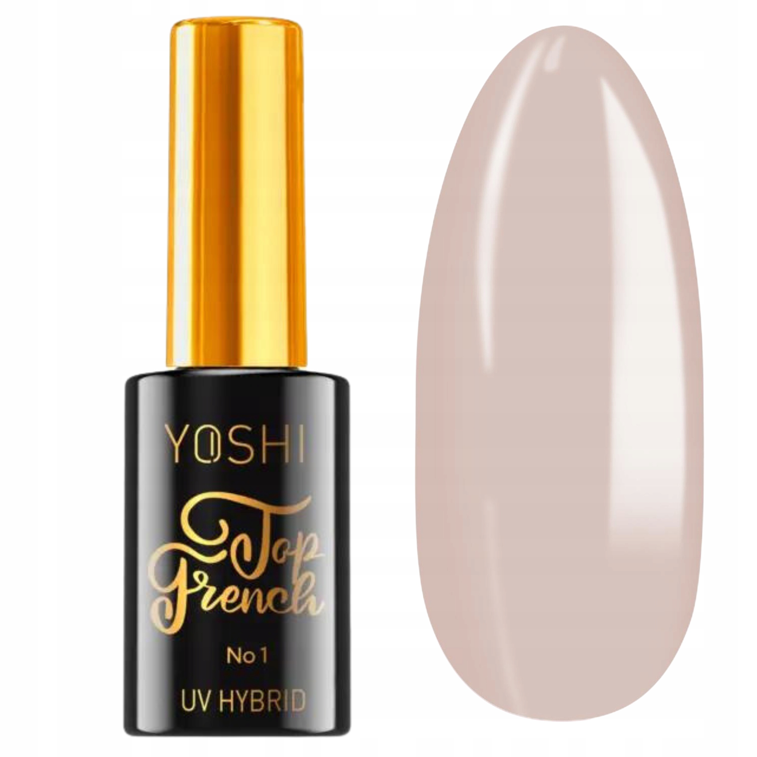 YOSHI TOP FRENCH 01 PÓŁTRANSPARENTNY NUDE - 10ML