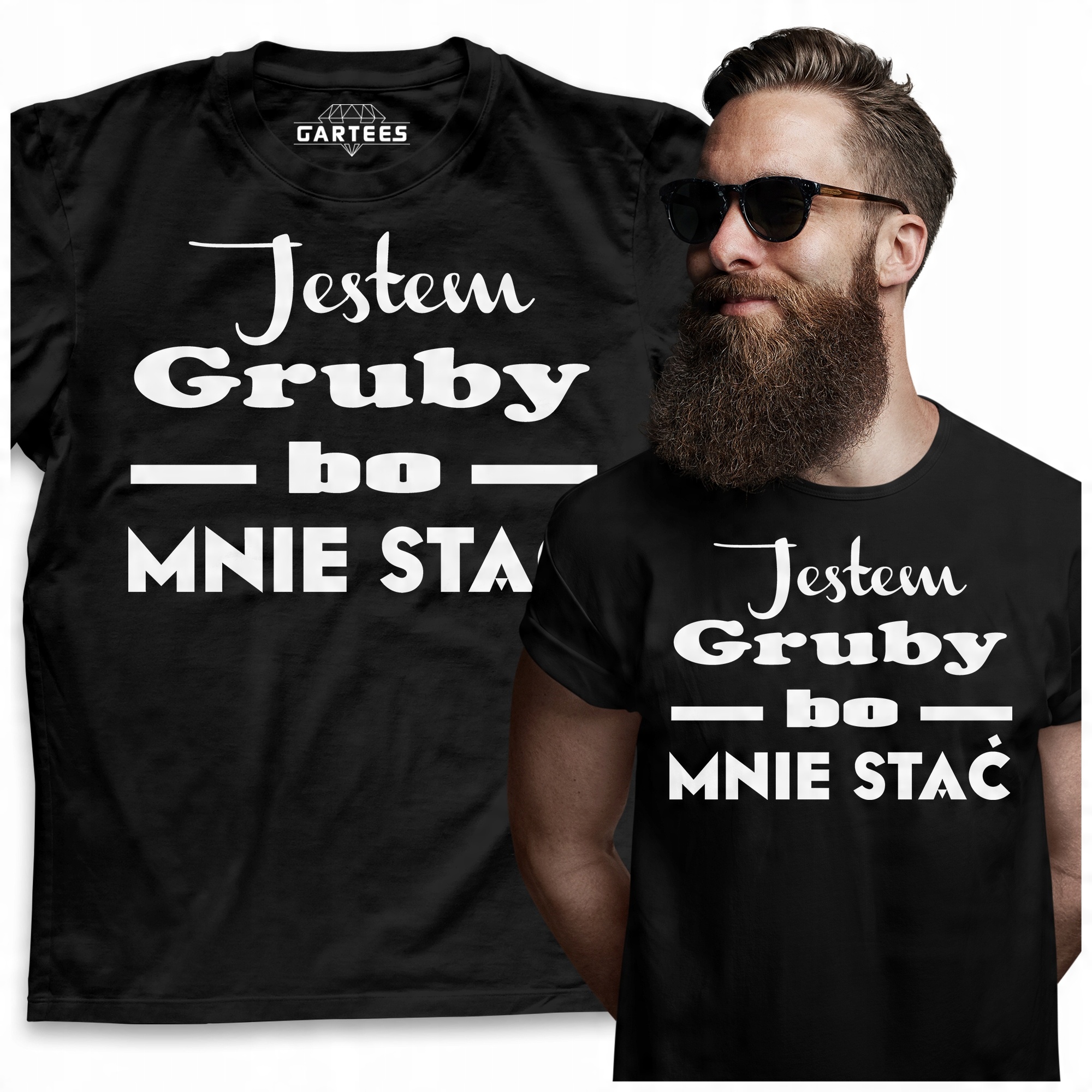 

Koszulka Męska Jestem Gruby Bo Mnie Stać Śmieszna