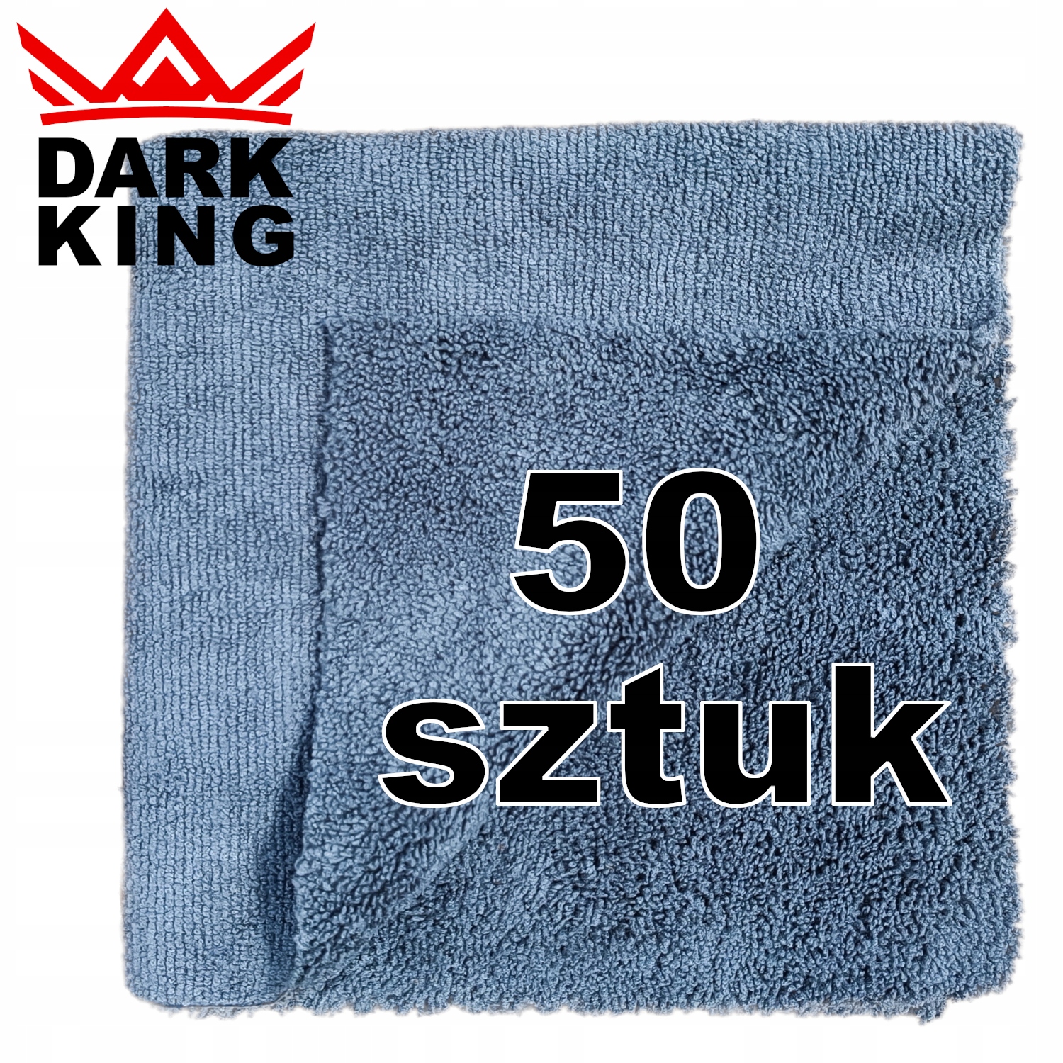 50 sztuk Mikrofibra bezszwowa do samochodu Dark King Rag 380gsm 40x40cm