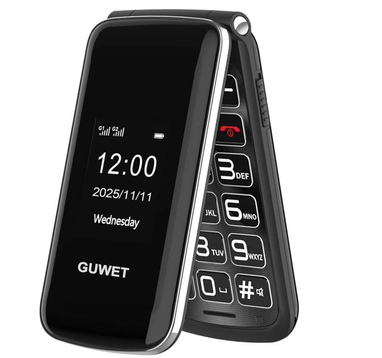 Telefon komórkowy z dużymi przyciskami dla seniorów podwójny ekran G739