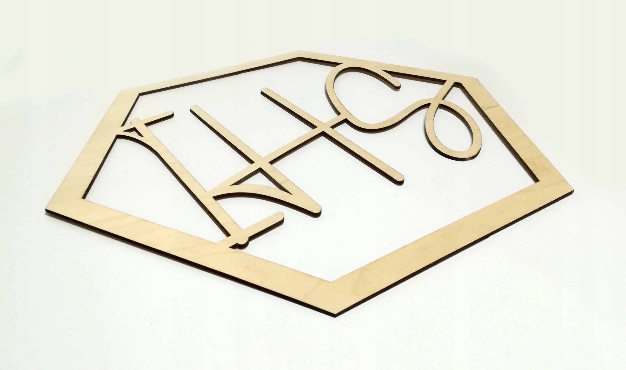 OBRĘCZ sześcian IHS dekoracja Pierwsza Komunia Św