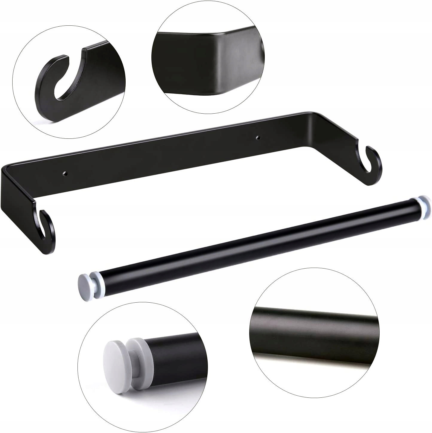 UCHWYT NA RĘCZNIK PAPIEROWY WIESZAK KUCHENNY ŚCIENNY PRZYKRĘCANY LOFT Marka Gockowiak