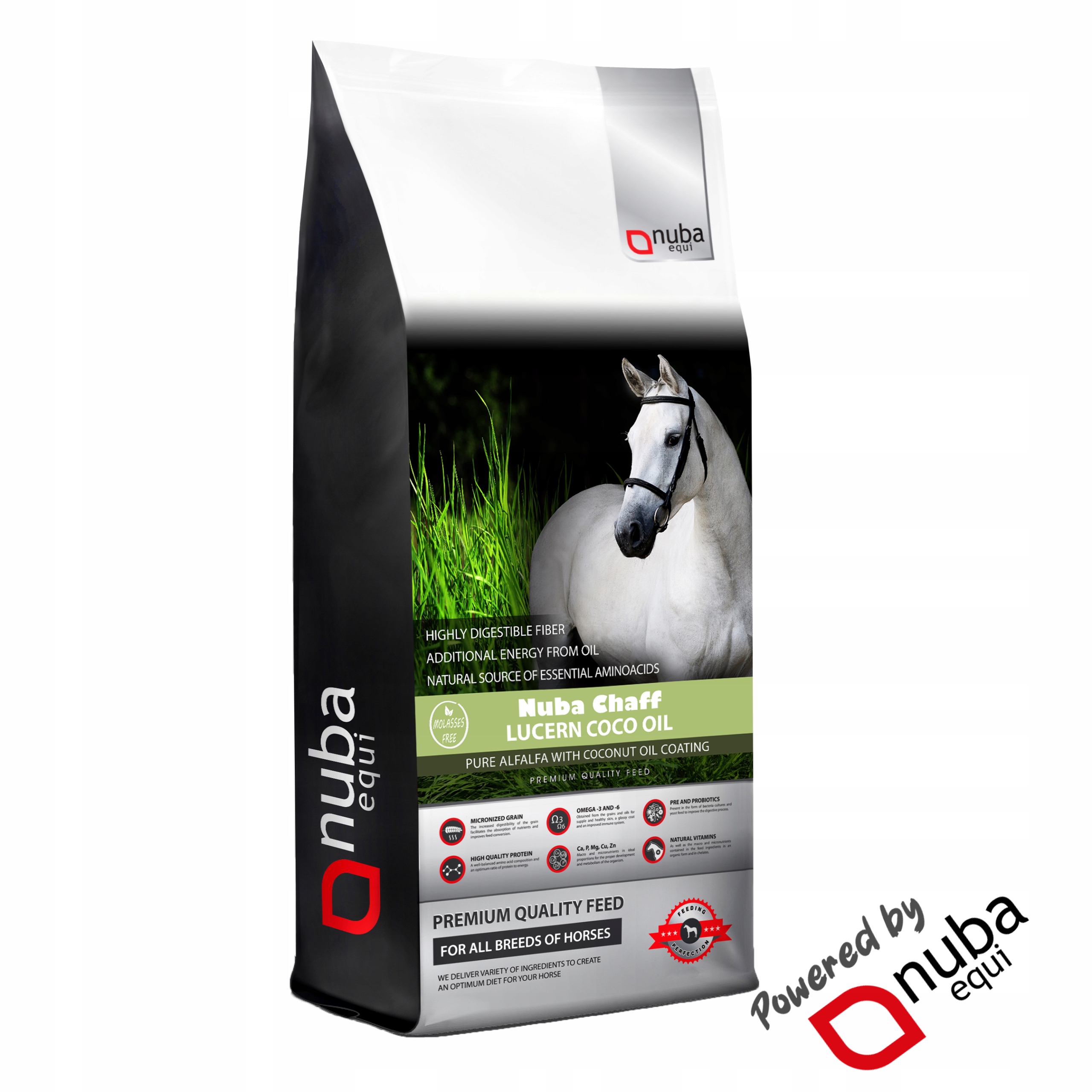 Nuba Lucern Coco Oil Chaff Sieczka z lucerny olejowana 15kg