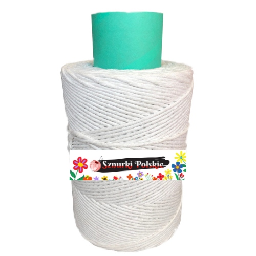 Bavlněná šňůra na macrame přírodní 500m 5mm