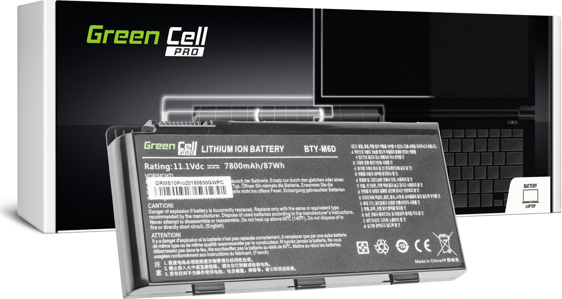 Batéria do notebooku Msi GT60 GT70 GT660 GT680 GT683 GT780 GT783 GX660 GX68