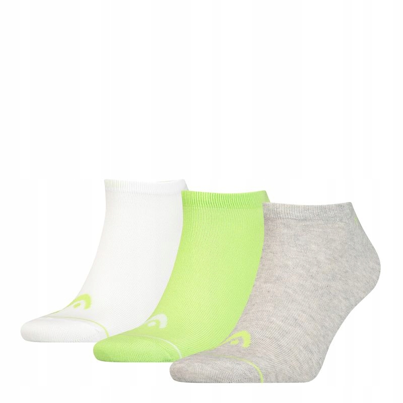 Skarpety Head Sneaker Socks 3P Gr/green/wh 35-38