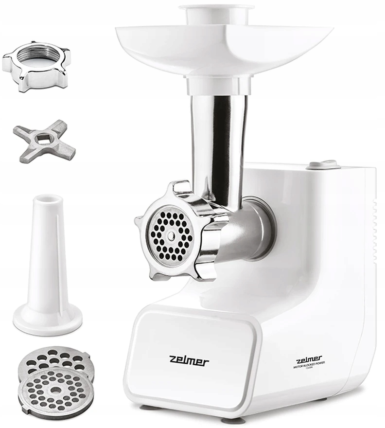 Maszynka do mielenia mięsa Zelmer ZMM3511B biały 1500 W Bieg wsteczny