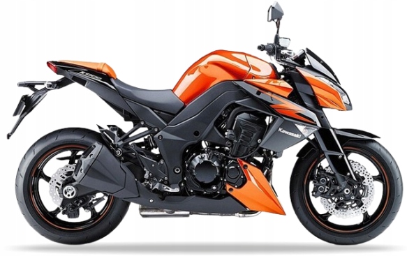 Samolepky Na Motocykl Juula Pro Kawasaki Z Roku 1000 2012 Oranžové 17 L