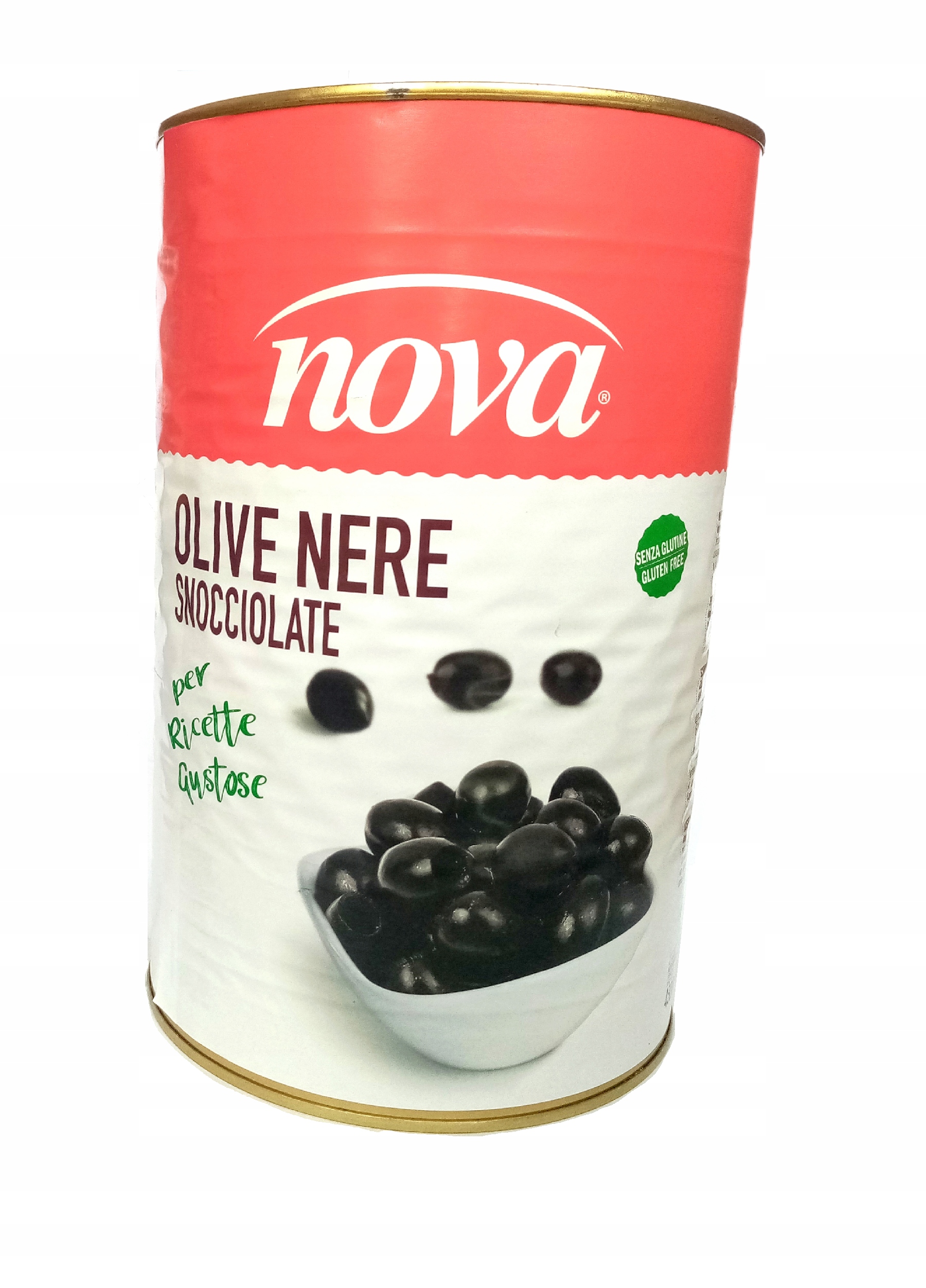

Włoskie czarne oliwki bez pestek Nova 4300g