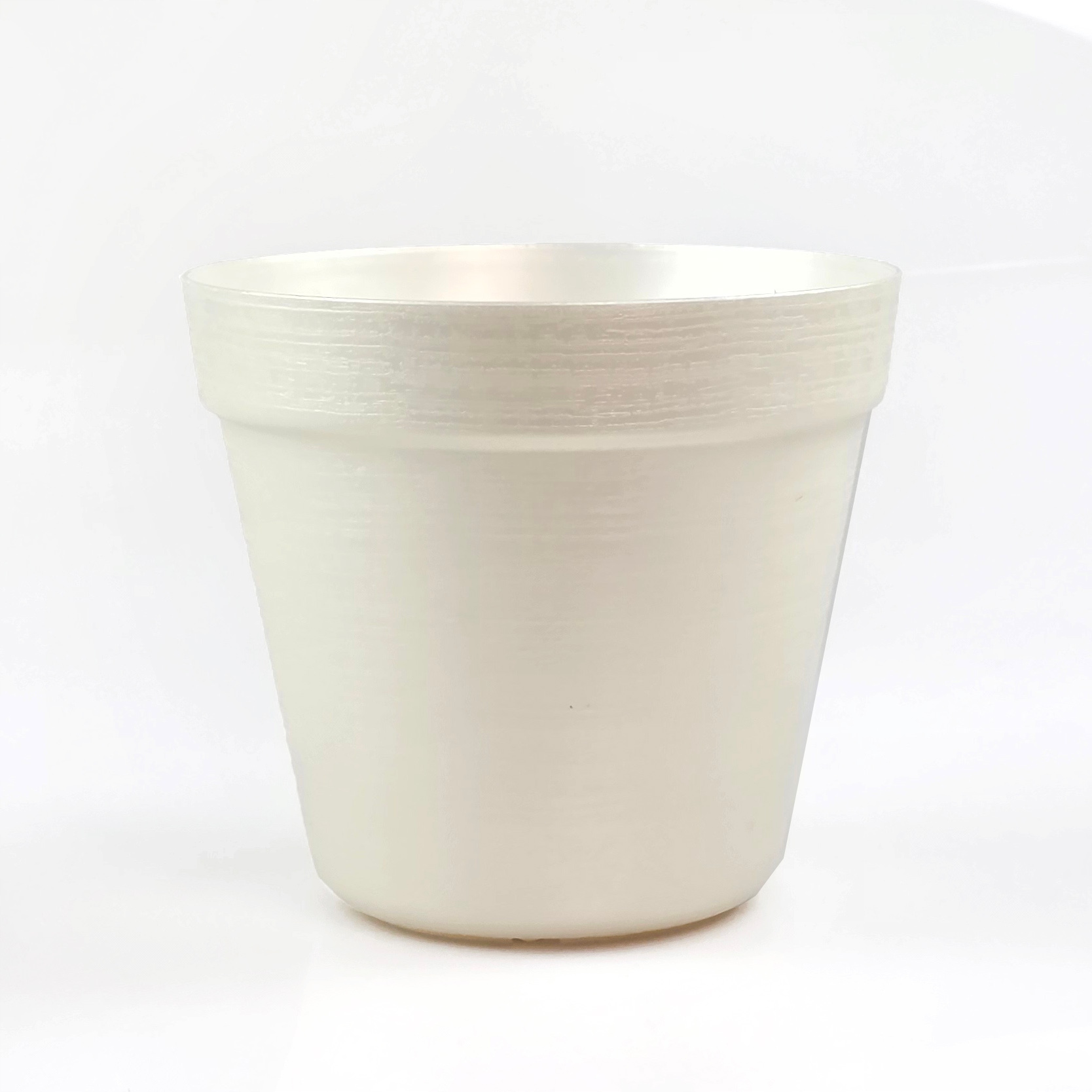 Doniczka w Stylu LOFT 16 cm, 1,77L, Eko, UV Odporna, Perłowy