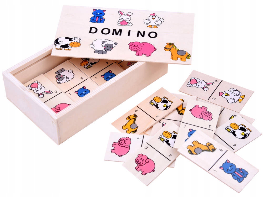 

Domino dla dzieci Obrazkowe zwierzątka ZA2515