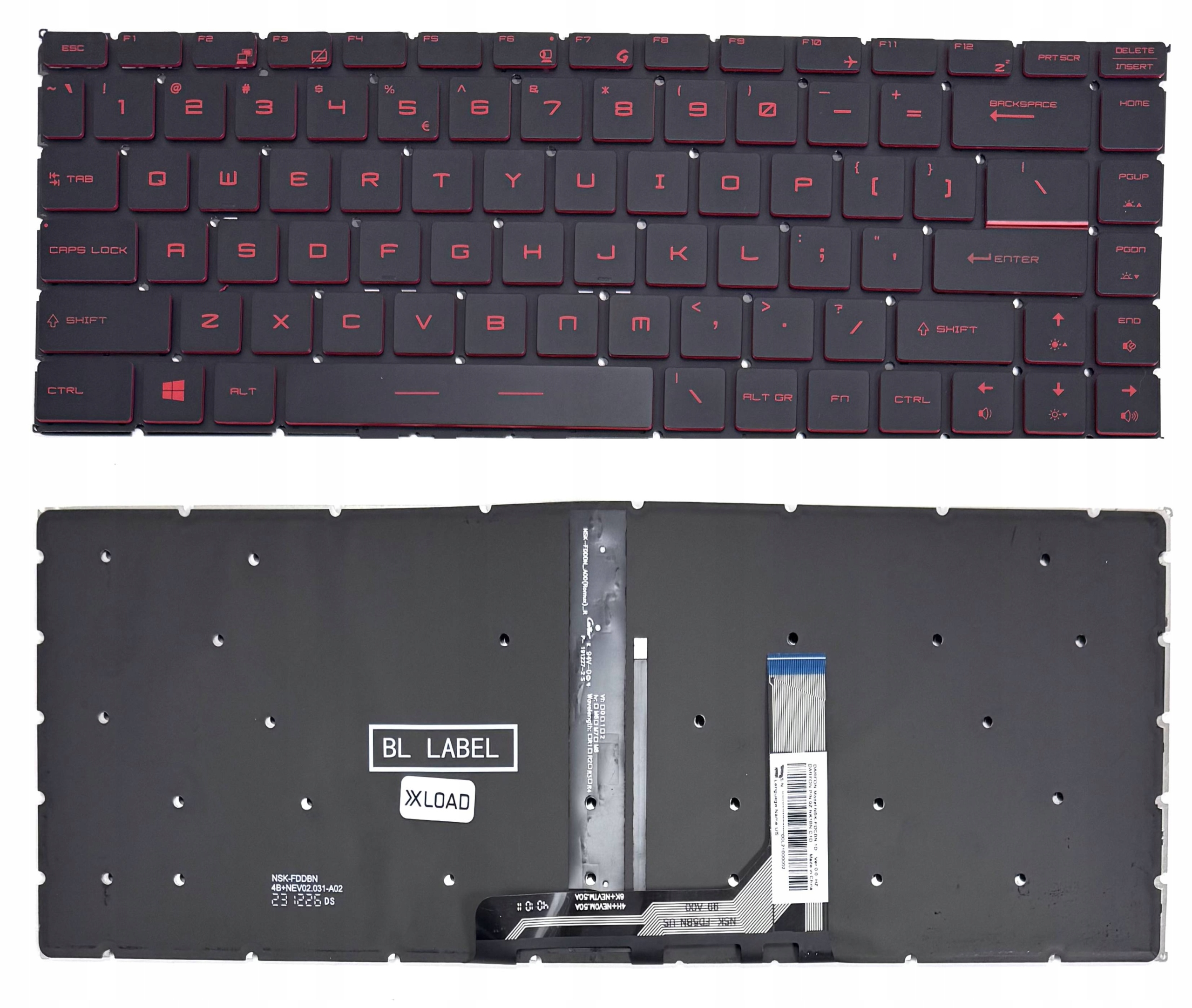 Klawiatura Do Msi GF65 Thin 9SD 9SE 10SD 10SE MS-16W1 MS-16W2 Gaming Led