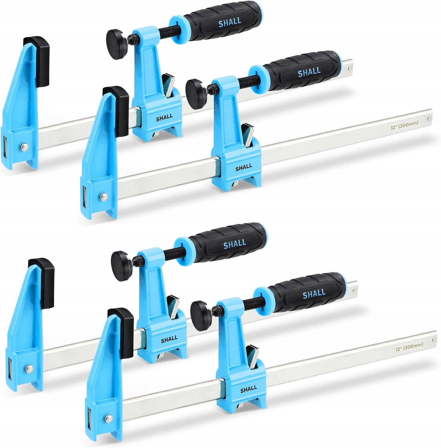 Shall 4x Zacisk 300mm do 272kg niebieski 4 szt