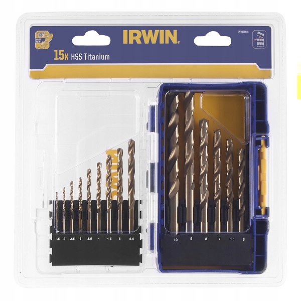 

Irwin Zestaw Wierteł Tytanowych Do Metalu (15szt.)