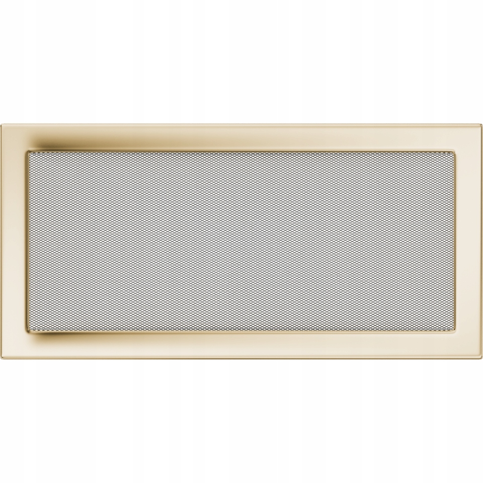 Větrací krbová mřížka 22x45 cm Pozlacená