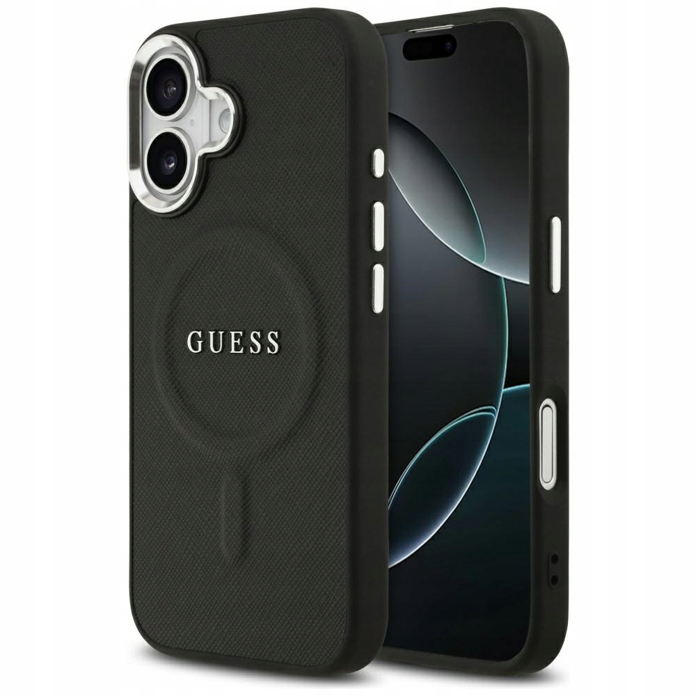 Guess Hardcase Classic Logo MagSafe etui na iPhone 17 czarne