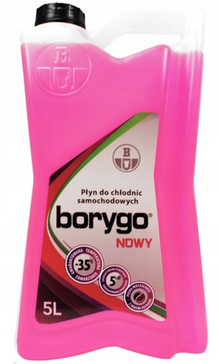 

Borygo Nowy new Płyn Do Chłodnic Różowy pink 5L