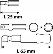 NEO ZESTAW KOŃCÓWKI WKRĘTAKOWE 32 SZT KOMPLET 06-106 GRZECHOTKA 1/4" TORX Marka Neo Tools