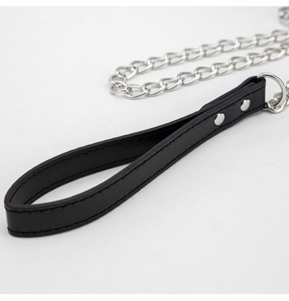 HALSFESSEL Obroża Z O-Ringiem Bondage Skórzana Obroża Fetysz Dla Par — miniatura 3