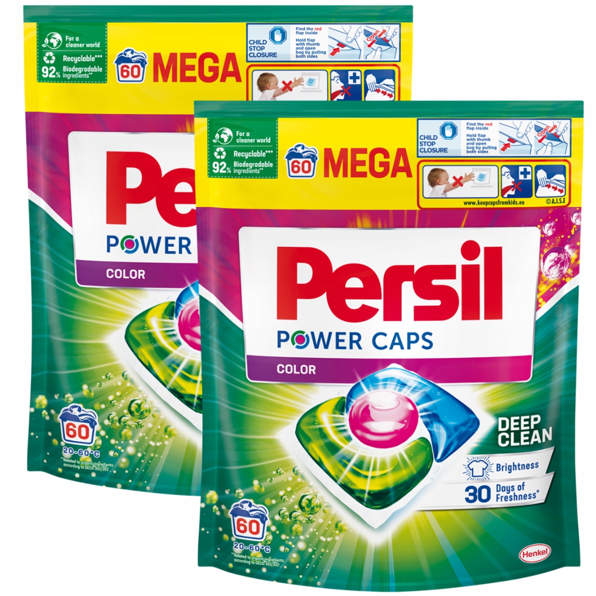 Levně Kapsle na praní Persil Power Caps Color 120 ks