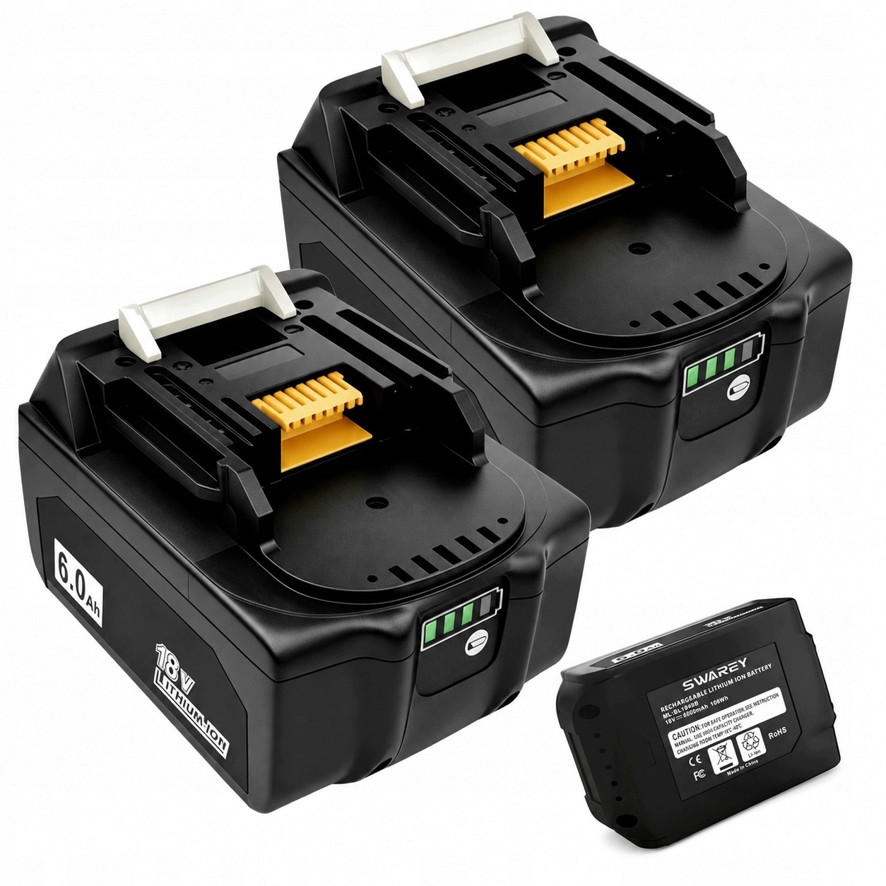 2x Náhradní akumulátor Makita 18V BL1840B BL1850 BL1860B Li-Ion