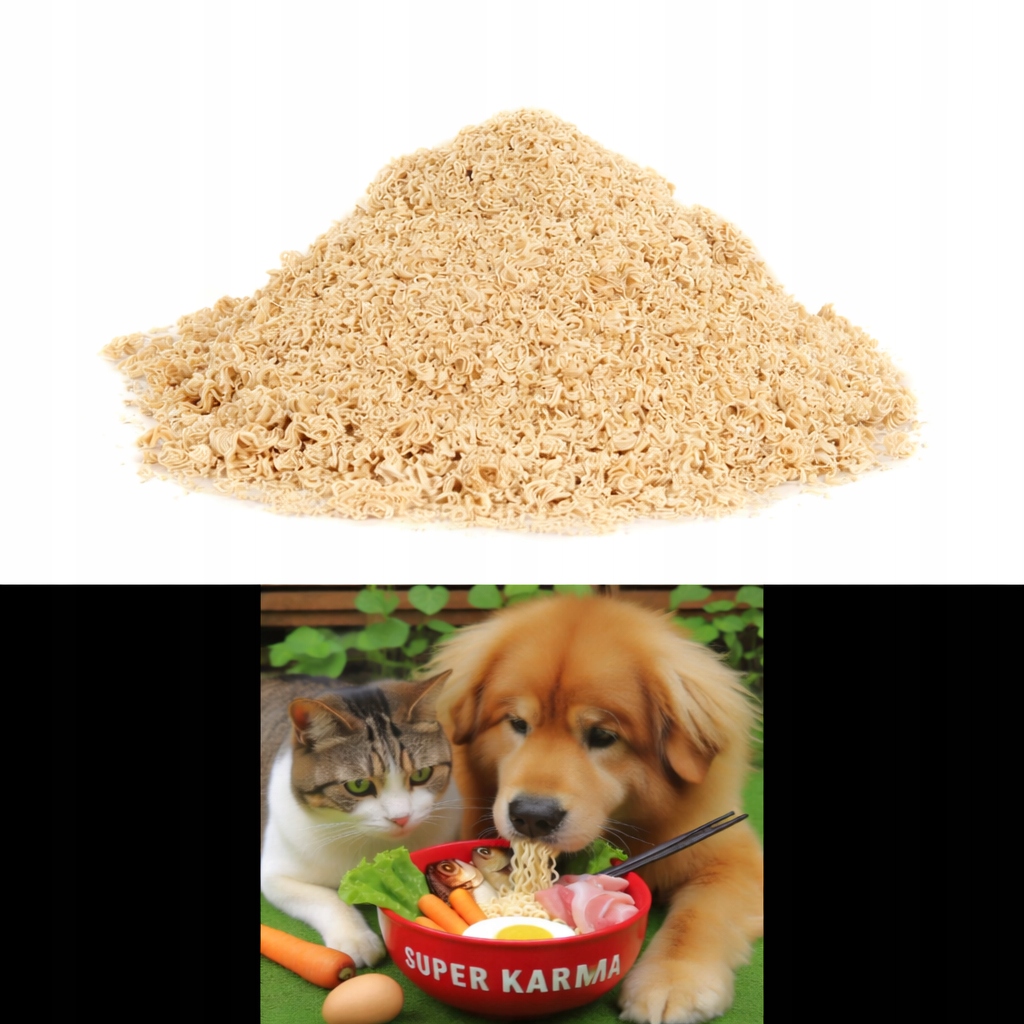 Levně Instantní čisté těstoviny pro psy Bez Přísad instantní 20 kg Krmivo